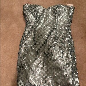 Sequin Strapless Dress